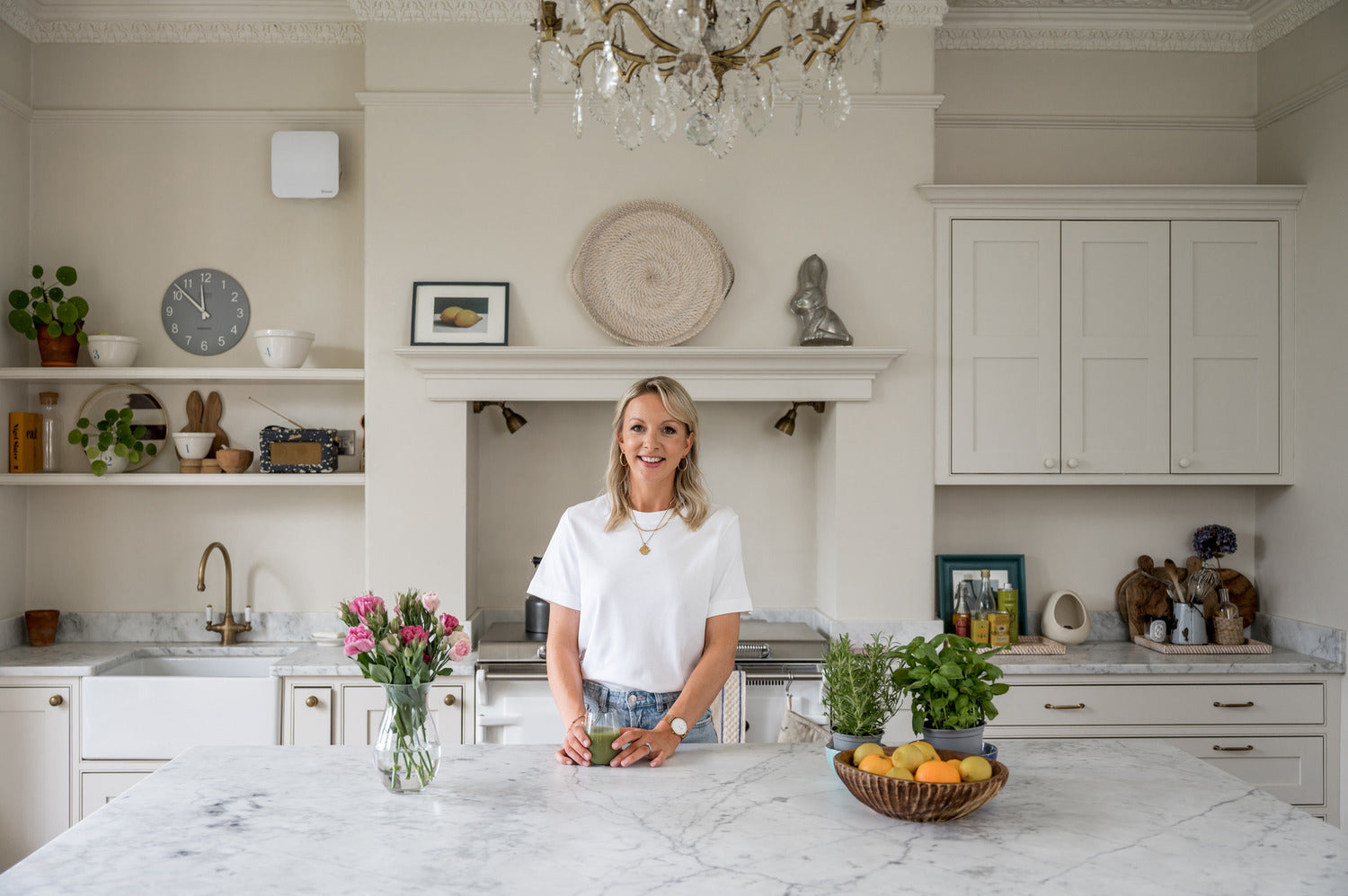 Rachel at the kitchen